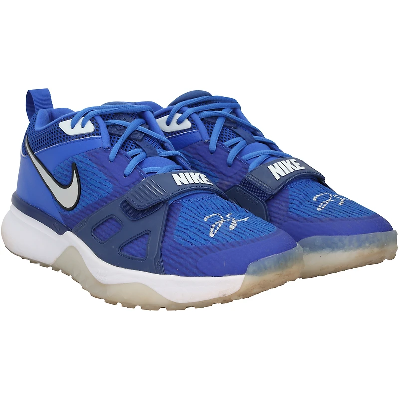 George Springer Toronto Blue Jays Autographed Player-Worn Royal Nike Shoes from the 2024 MLB Season