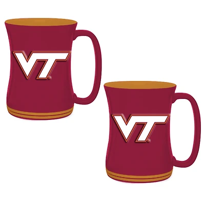 Virginia Tech Hokies 16oz. Sculpted Barista Mug Two-Pack