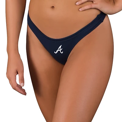Women's Concepts Sport  Navy Atlanta Braves Marathon Knit Thong