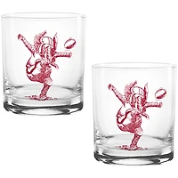 Alabama Crimson Tide Two Pack 14oz. Vault Sketch Rocks Glass Set