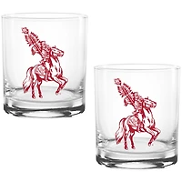 Florida State Seminoles Two Pack 14oz. Vault Sketch Rocks Glass Set
