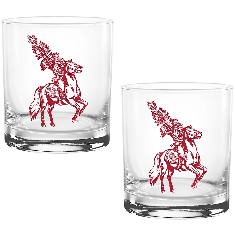 Florida State Seminoles Two Pack 14oz. Vault Sketch Rocks Glass Set