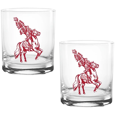 Florida State Seminoles Two Pack 14oz. Vault Sketch Rocks Glass Set
