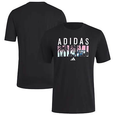 Men's adidas  Black Formula 1 Miami T-Shirt