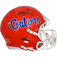 Steve Spurrier Florida Gators Autographed Riddell Orange Speed Authentic Helmet with "66 Heisman" Inscription
