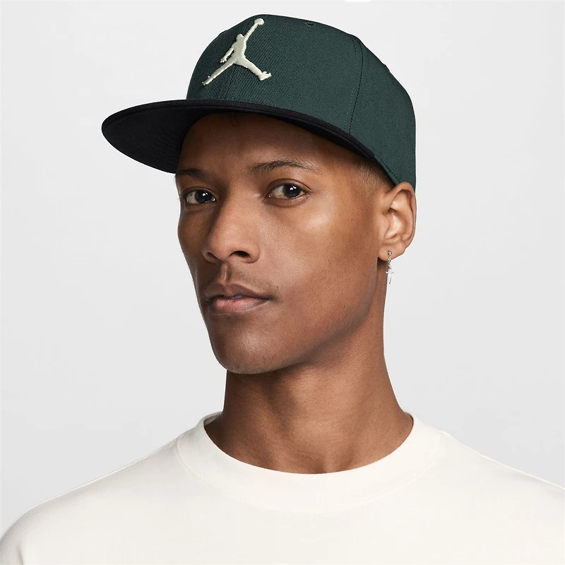 Men's Jordan Brand Green Jumpman Pro Snapback Hat