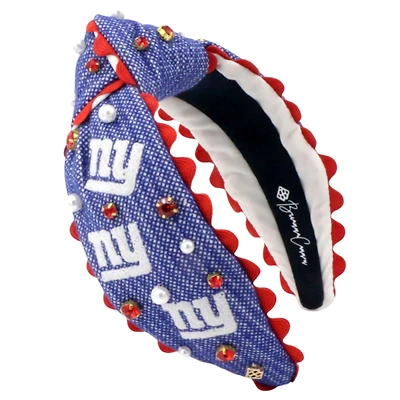 Brianna Cannon New York Giants Cross Stitch Headband