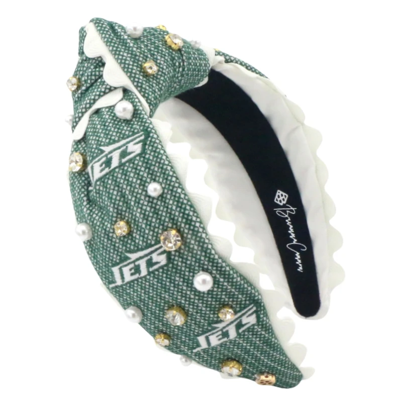 Brianna Cannon New York Jets Cross Stitch Headband