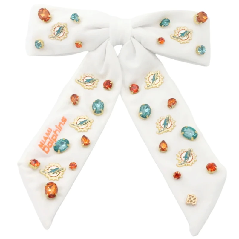 Brianna Cannon Miami Dolphins Bow Barrette