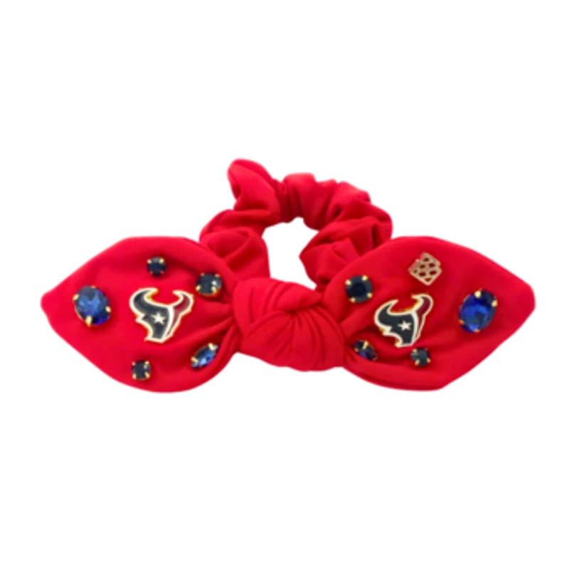 Brianna Cannon  Houston Texans Logo Bow Scrunchie
