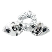 Brianna Cannon  Las Vegas Raiders Logo Bow Scrunchie