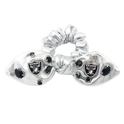 Brianna Cannon  Las Vegas Raiders Logo Bow Scrunchie