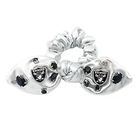 Brianna Cannon  Las Vegas Raiders Logo Bow Scrunchie