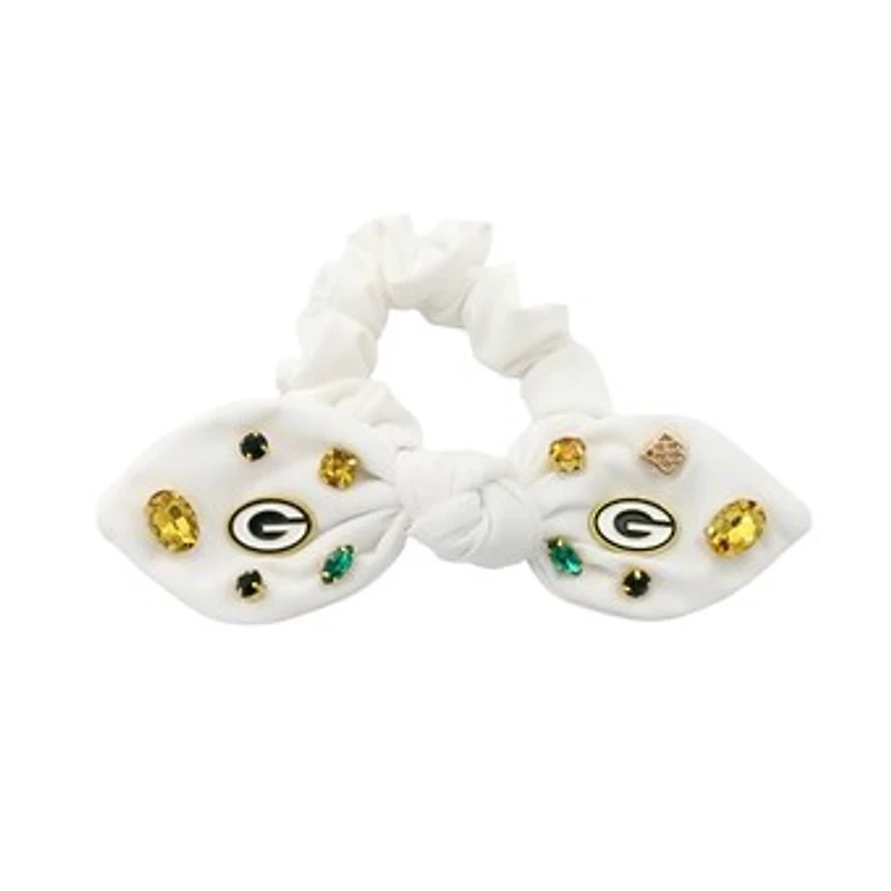 Brianna Cannon  Green Bay Packers Logo Bow Scrunchie