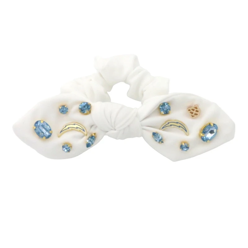 Brianna Cannon Los Angeles Chargers Logo Bow Scrunchie