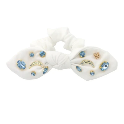 Brianna Cannon  Los Angeles Chargers Logo Bow Scrunchie