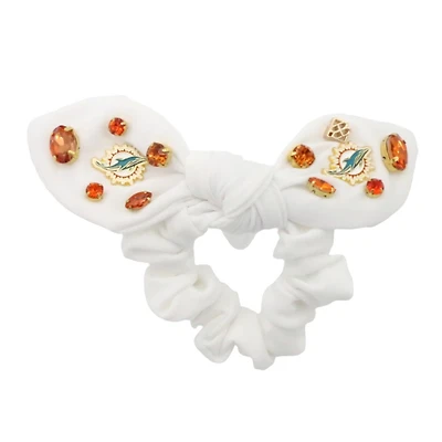 Brianna Cannon  Miami Dolphins Logo Bow Scrunchie