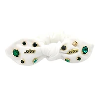 Brianna Cannon  New York Jets Logo Bow Scrunchie