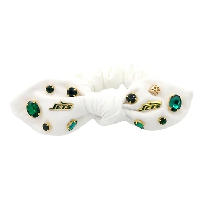 Brianna Cannon  New York Jets Logo Bow Scrunchie