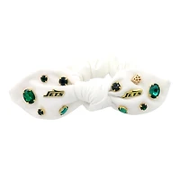 Brianna Cannon  New York Jets Logo Bow Scrunchie