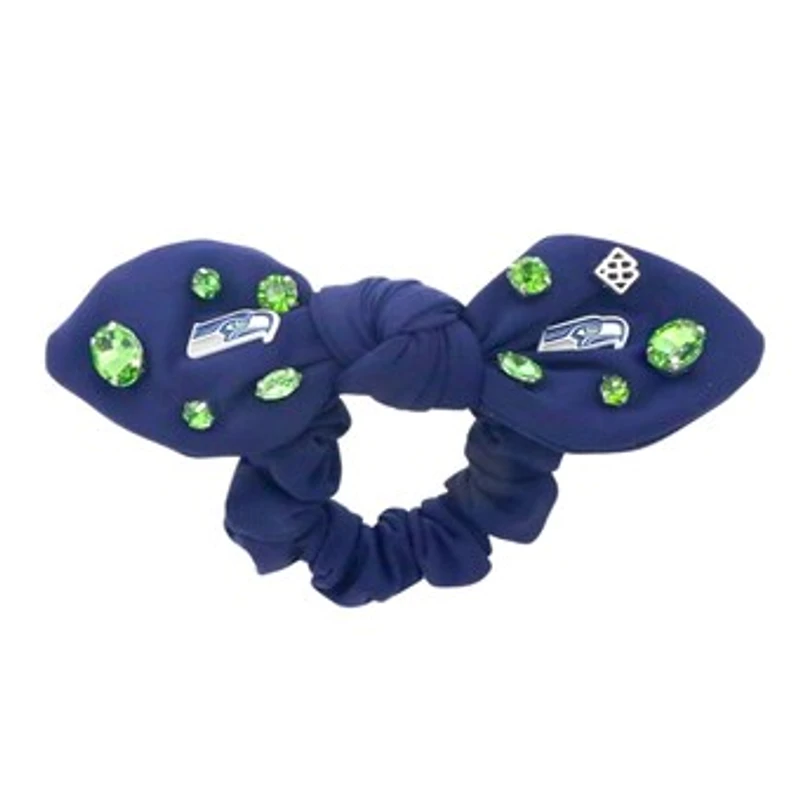 Brianna Cannon  Seattle Seahawks Logo Bow Scrunchie