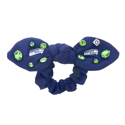 Brianna Cannon  Seattle Seahawks Logo Bow Scrunchie
