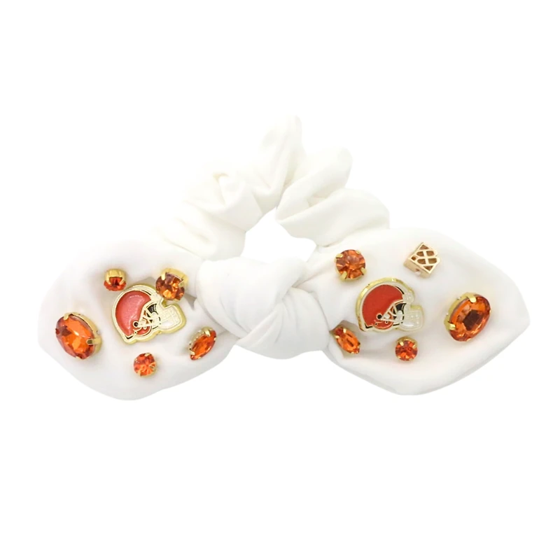 Brianna Cannon Cleveland Browns Logo Bow Scrunchie