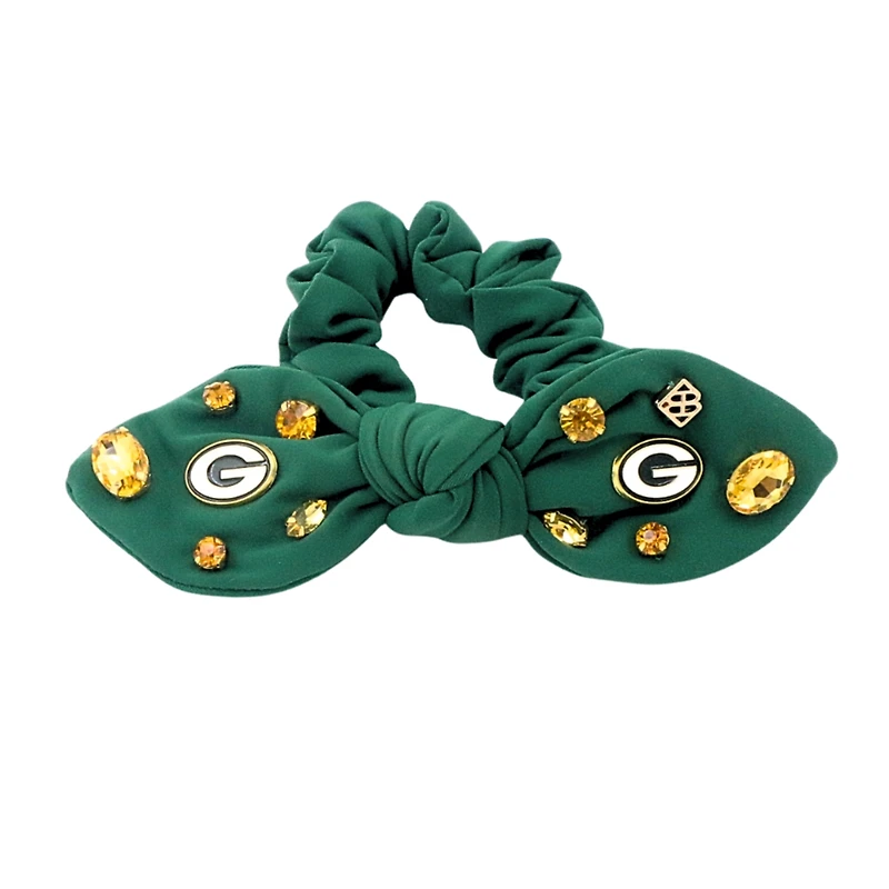 Brianna Cannon Green Bay Packers Logo Bow Scrunchie