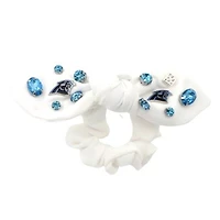 Brianna Cannon  Carolina Panthers Logo Bow Scrunchie