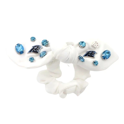Brianna Cannon  Carolina Panthers Logo Bow Scrunchie