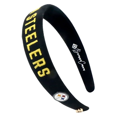 Brianna Cannon Pittsburgh Steelers Thin Embroidered Headband