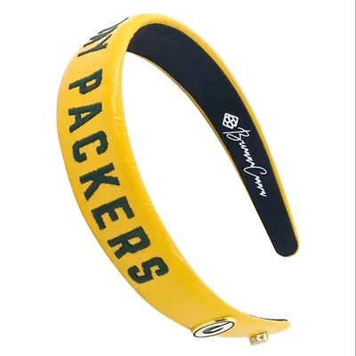 Brianna Cannon Green Bay Packers Thin Embroidered Headband