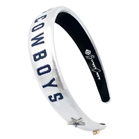 Brianna Cannon Dallas Cowboys Thin Embroidered Headband