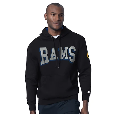 Men's Starter Black Los Angeles Rams Thursday Night Gridiron Hoodie