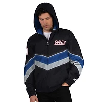 Men's Starter Black/Royal New York Giants Thursday Night Gridiron Full-Zip Jacket