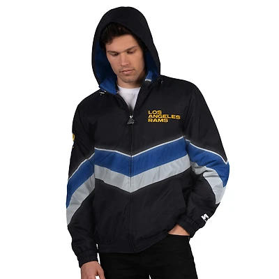 Men's Starter Black/Royal Los Angeles Rams Thursday Night Gridiron Full-Zip Jacket