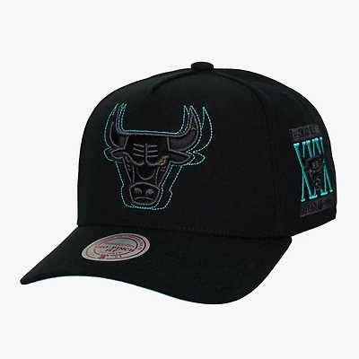 Men's Mitchell & Ness Black Chicago Bulls Blamma Pro Crown Adjustable Hat