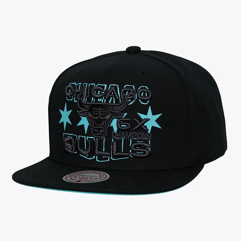 Men's Mitchell & Ness  Black Chicago Bulls Blamma OG Snapback Hat