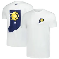 Unisex FISLL  White Indiana Pacers Burst Logo T-Shirt