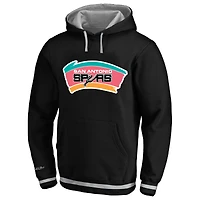 Men's Mitchell & Ness Black San Antonio Spurs Big & Tall Hardwood Classics Hoodie