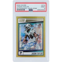 Jason Taylor Miami Dolphins Autographed 2022 Panini Score Gold Zone #279 #41/50 PSA Authenticated 9 Card