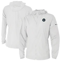 Women's Columbia White Milwaukee Brewers The Prodigy Full-Zip Windbreaker