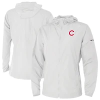 Women's Columbia White Chicago Cubs The Prodigy Full-Zip Windbreaker