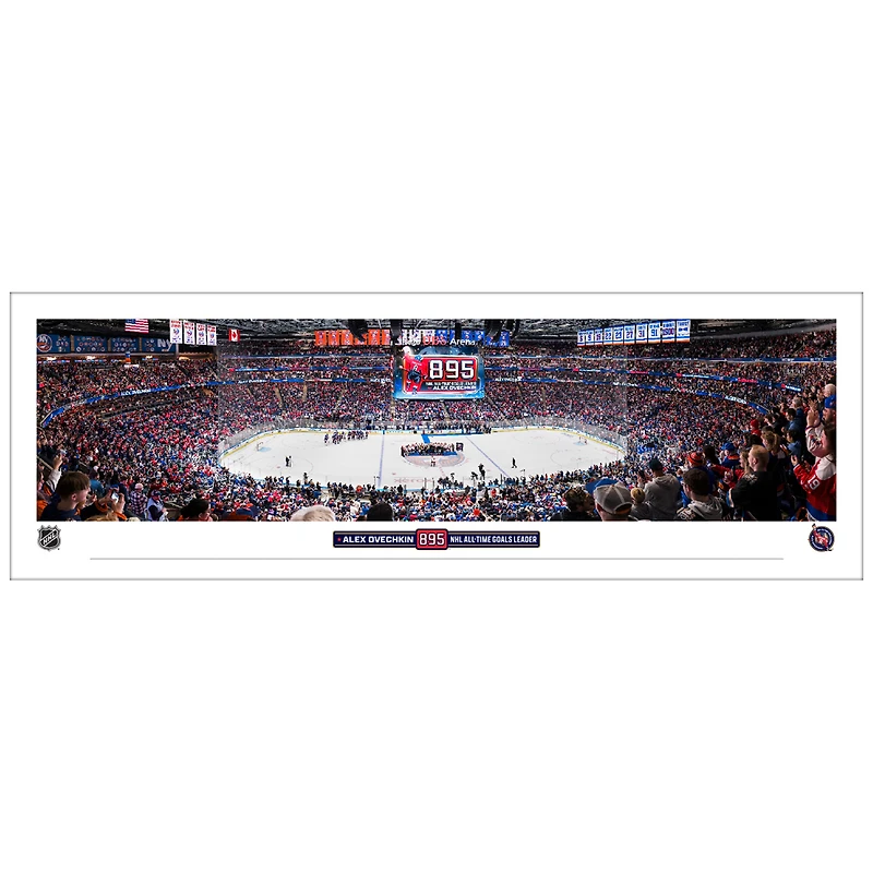 Alexander Ovechkin Washington Capitals NHL All-Time Leading Goal Scorer 40" x 13.5" Ceremony Panoramic Photograph