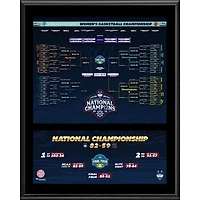 UConn Huskies 12" x 15" 2025 NCAA Women's Basketball National Champions Sublimated Bracket Plaque