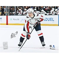 Ryan Leonard Washington Capitals Autographed 8" x 10" NHL Debut Photograph