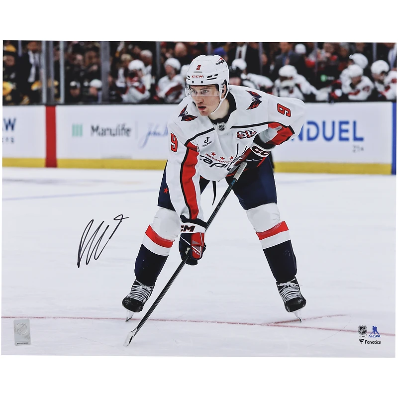 Ryan Leonard Washington Capitals Autographed 16" x 20" NHL Debut Photograph