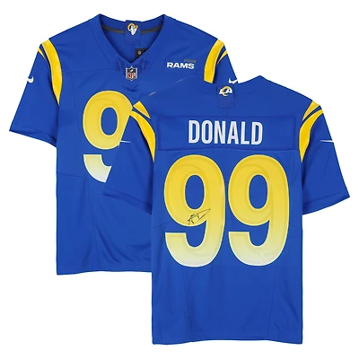 Aaron Donald Los Angeles Rams Autographed Royal Nike Limited Jersey