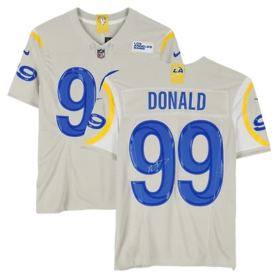 Aaron Donald Los Angeles Rams Autographed Bone Nike Limited Jersey