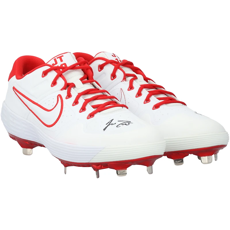 J.T. Realmuto Philadelphia Phillies Autographed Player-Issued /Red Nike Cleats from the 2021 MLB Season